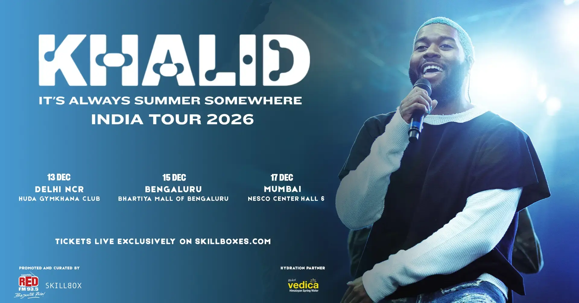 Khalid It's Always Summer Somewhere Tour | Delhi | HUDA Gymkhana Club